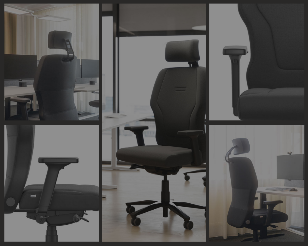 Ergonomic chair for control rooms